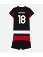 Billige AC Milan Christopher Nkunku #18 Hjemmedraktsett Barn 2025-26 Kortermet (+ Korte bukser)